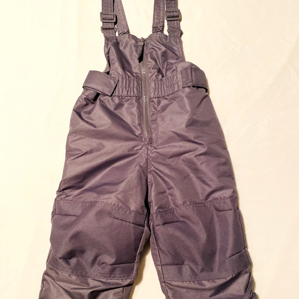 2T Cat & Jack Gray Snow Bibs